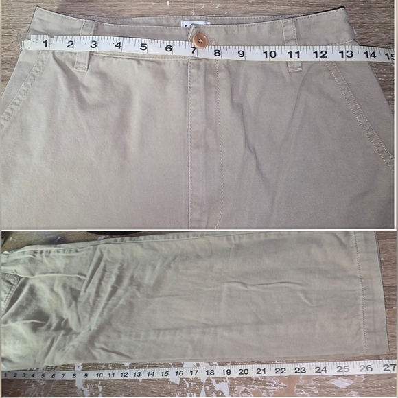 Aritzia Sunday Best Wide Leg Khaki Tan Pants Baggy Skater Grunge Size 4 or 27 W - Picture 6 of 6
